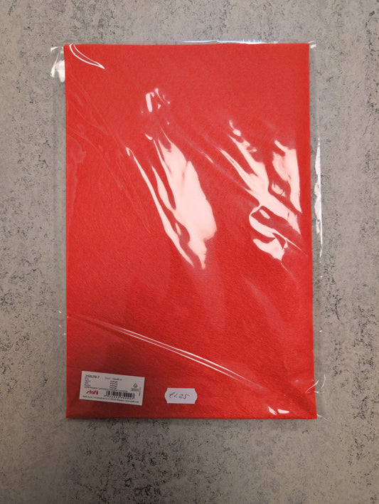 Craft felt sheet in orange