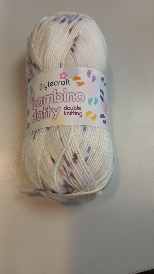 Stylecraft Bambino DK in Dotty DK - Bliss — 100% Premium Acrylic, DK (Double Knitting), 100g