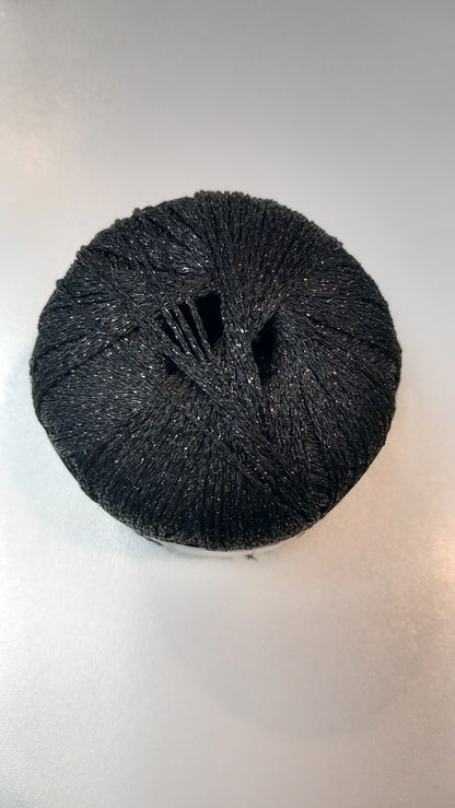 DMC yarn in black - close up detail