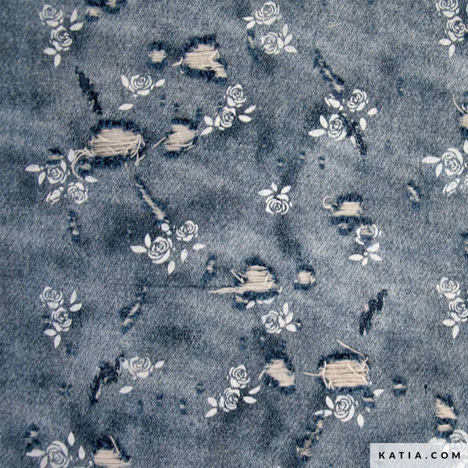 Katia Denim Roses (Half Metre)