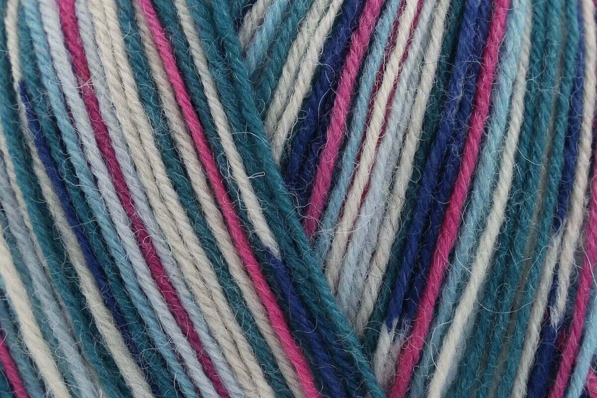 Stylecraft Head Over Heels in Colours of the World Australia - Great Barrier Reef — 75% Wool, 25% Nylon, 4Ply (Sock / Fingering), 100g