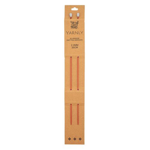 Yarnly Aluminium Knitting Needles 2mm x 35cm