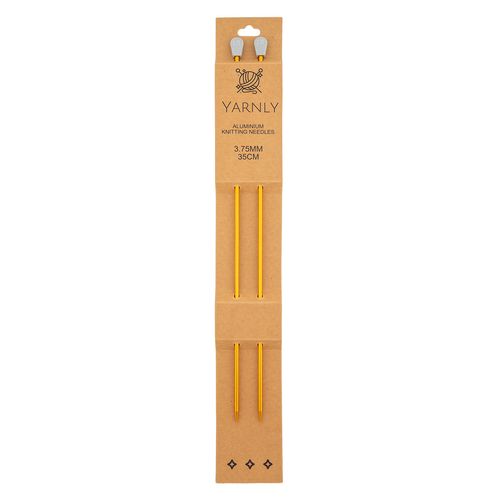 Yarnly Aluminium Knitting Needles 3.75mm x 35cm