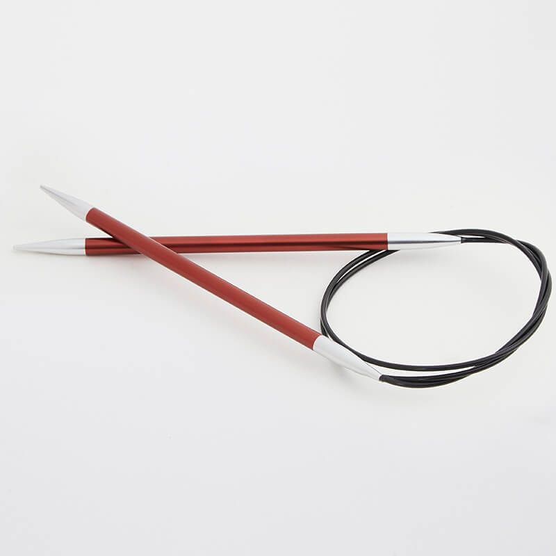 KnitPro Zing 5.5mm/120cm Fixed Circular Needle - colour coded by size