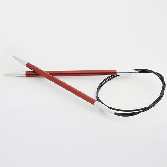 KnitPro Zing 5.5mm/120cm Fixed Circular Needle - colour coded by size